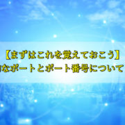 【まずはこれを覚えておこう】 代表的なポートとポート番号についてご紹介