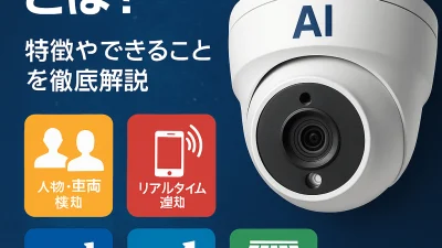 防犯カメラにAI搭載で何ができる？機能・メリット・活用法をわかりやすく解説！