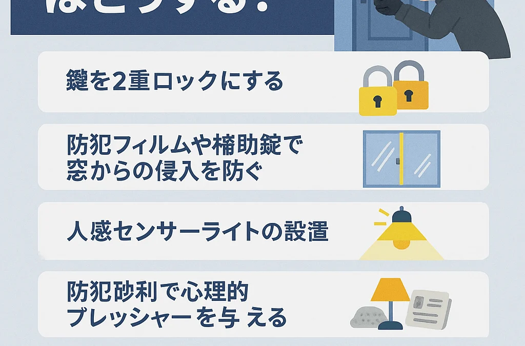 空き巣対策は何から始めるべき？自宅を守るための効果的な防犯方法とカメラ活用術
