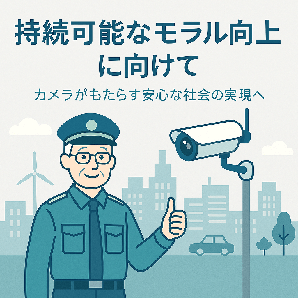 持続可能なモラル向上に向けて防犯カメラは何ができるか？