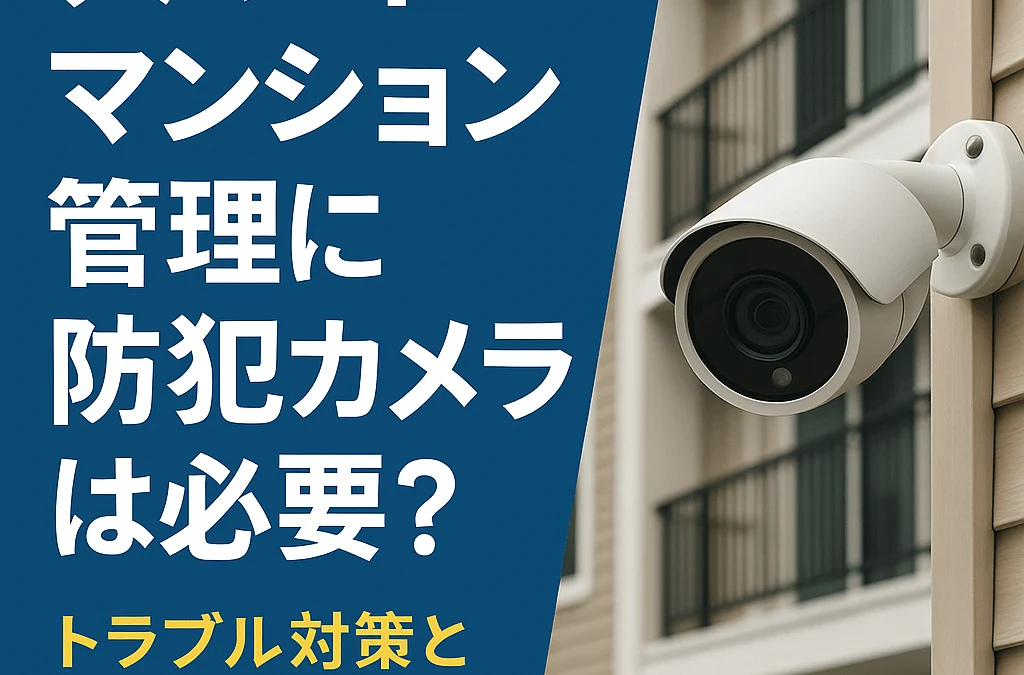 アパート・マンション管理に防犯カメラは必要？設置のメリットと費用対効果を解説