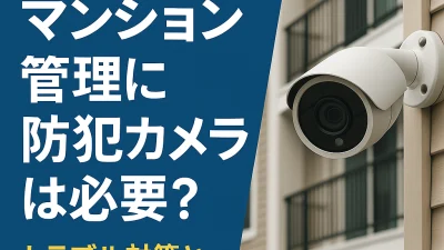 アパート・マンション管理に防犯カメラは必要？設置のメリットと費用対効果を解説